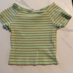 Lush striped crop top